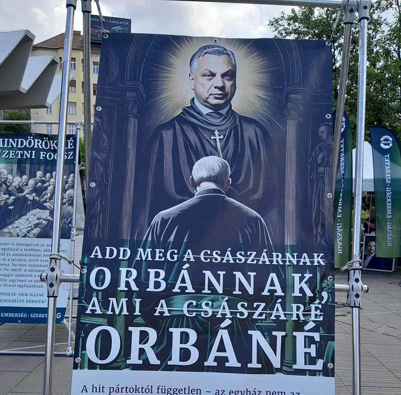 Budapest: prima del Pride, la mostra anticlericale